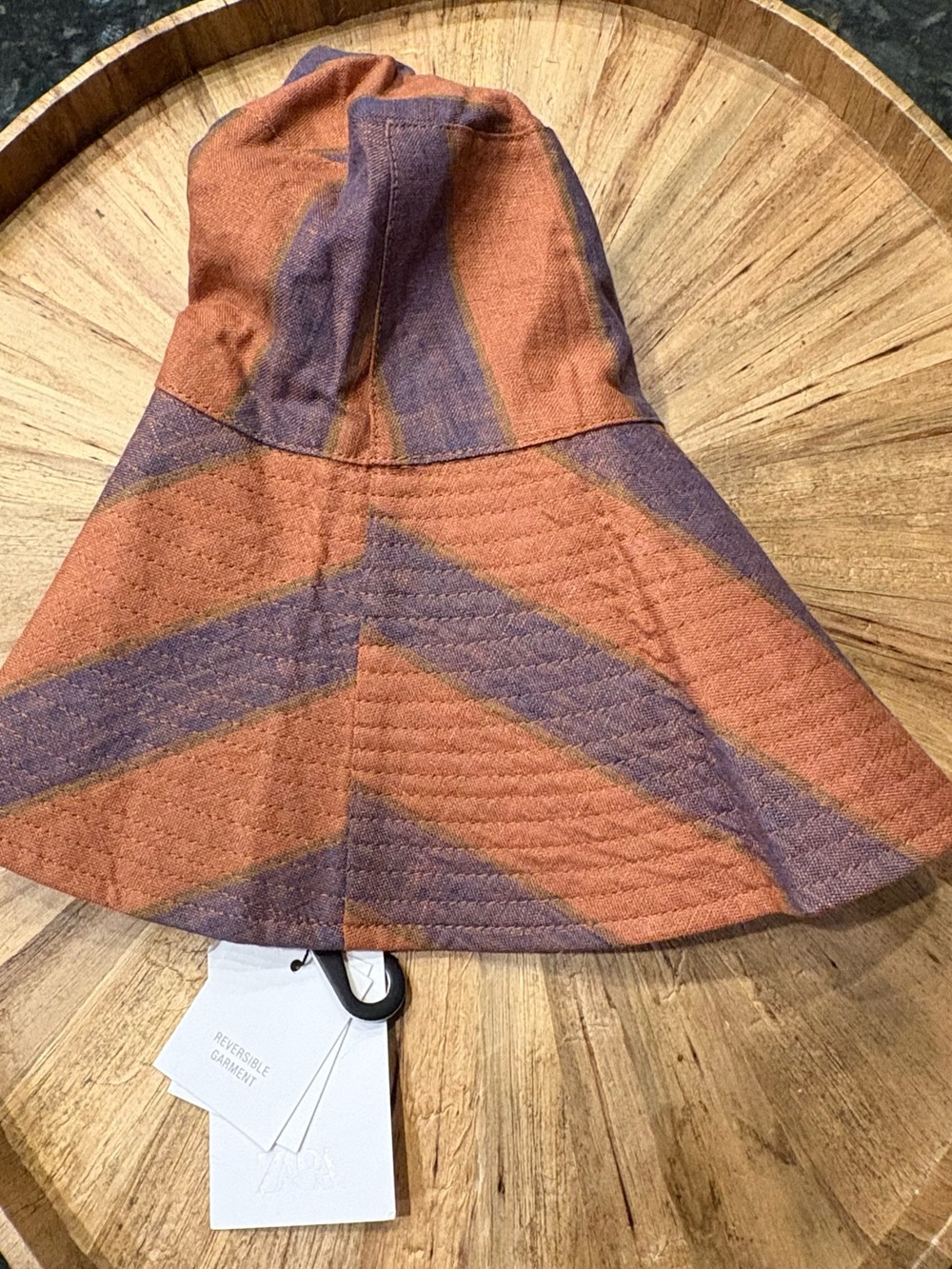 Zara Reversible Striped Linen Hat. Size S. Brand new! - Picture 14 of 14
